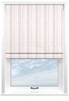 Shabby Chic by Rachel Ashwell Watercolour Stripe, Blush - Roman Blind